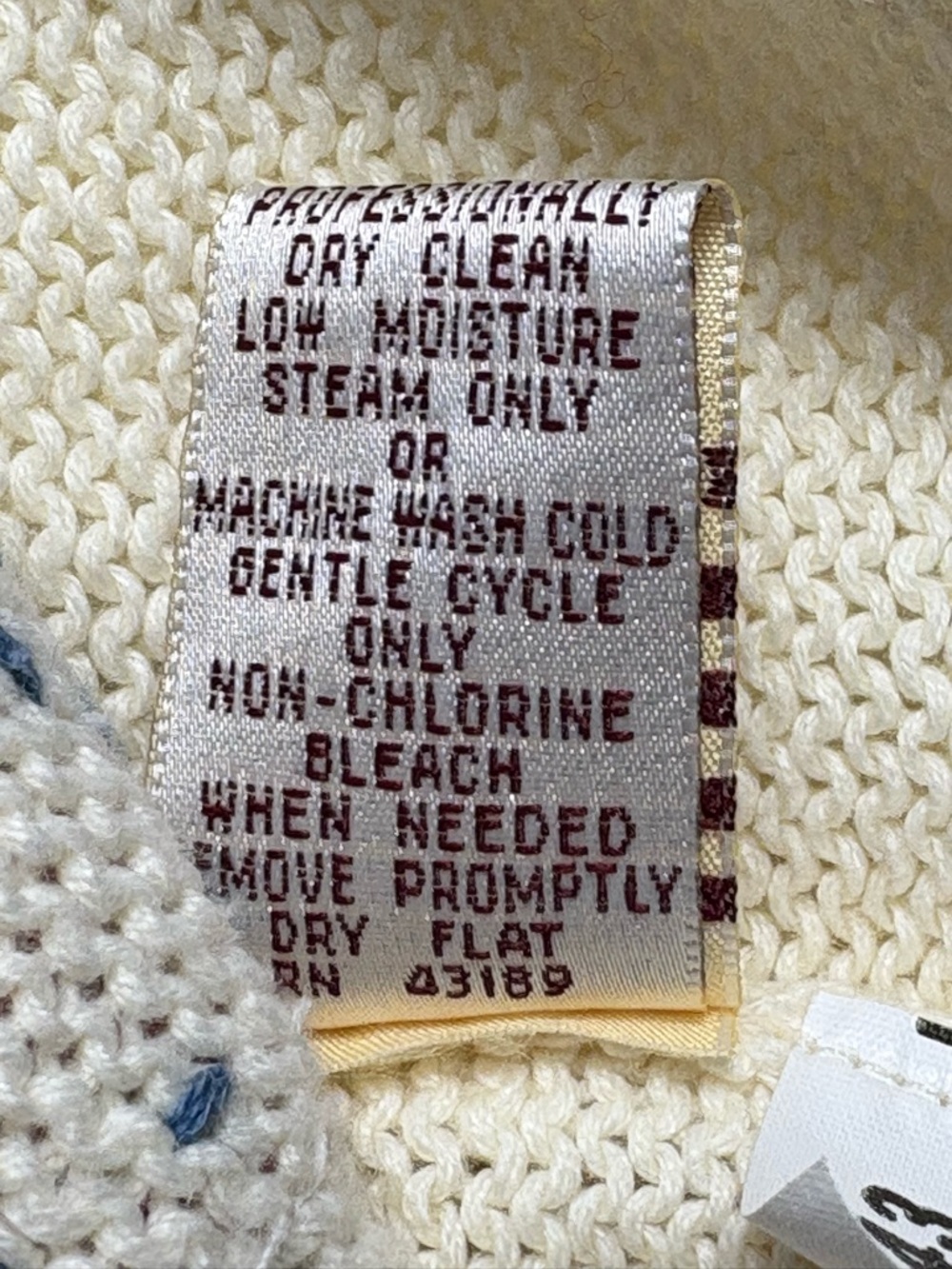 VTG 1995 Susan Bristol Hand Embroidered Farm Scene Cardigan • L • Ramie Cotton - Picture 12 of 12